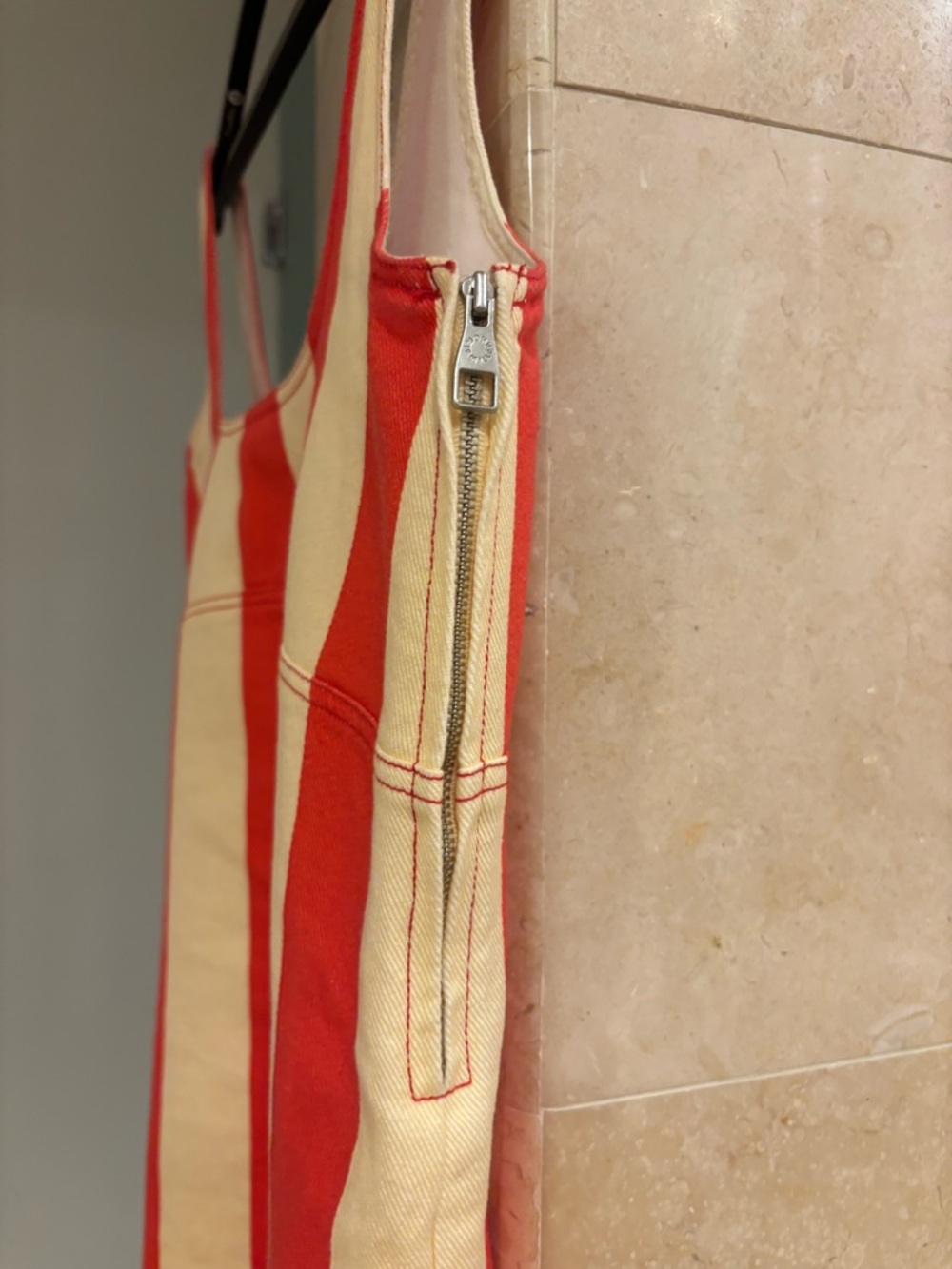 Simon Miller Red and Cream Vertical Stripe Tank - Picture 3 of 10